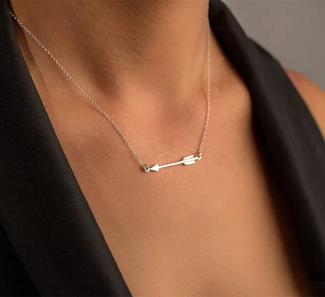 Sterling Silver Arrow Necklace