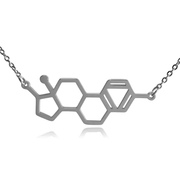 Estrogen Molecule Necklace