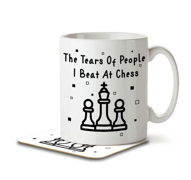 The Tears Of People I Beat At Chess - Mug And Coaster