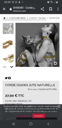 Corde pour shibari 