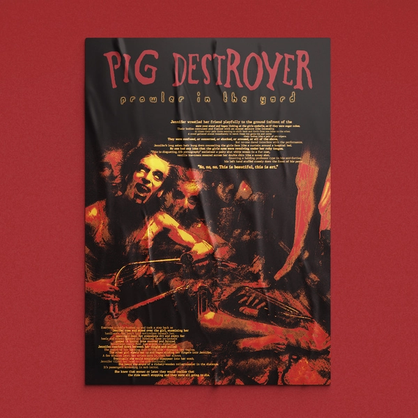 Poster Pig Destroyer - Prowler In The Yard