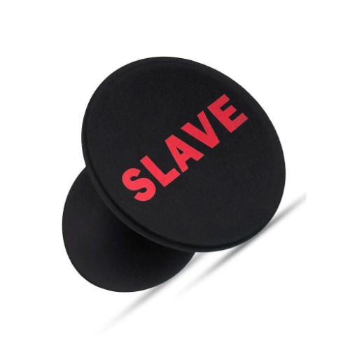 Temptasia Slave Silicone Butt Plug, Black | Default Title