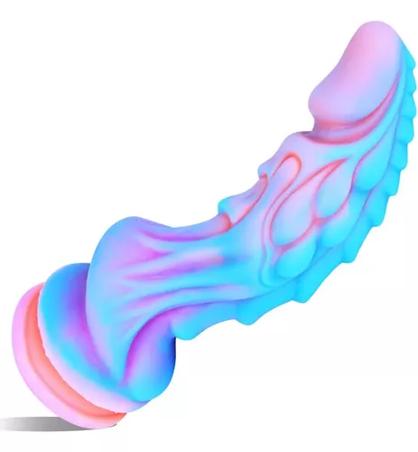 D1ldo Dragon De 8,6 Polegadas Ocean Color, Silicone Xl Big M