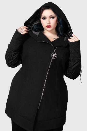 Hexada Coat [PLUS] - 4XL / Black / 95% Polyester 5% Elastane