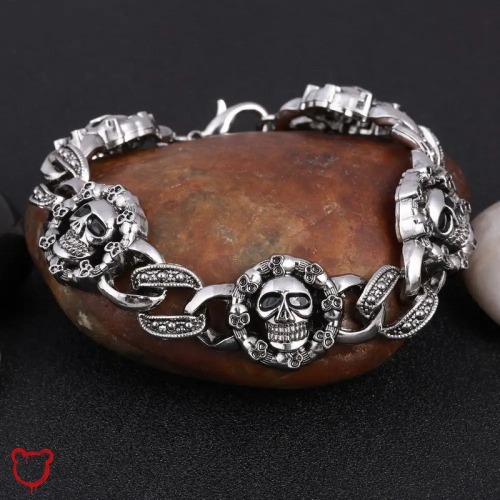 Skull Charm Bracelet