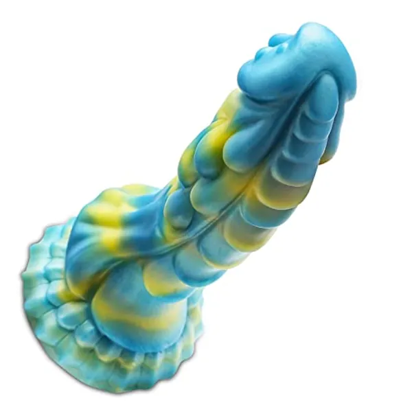Realistic Dragon Dildo- 8.2 Inch Silicone Lifelike Fantasy Dildo, Soft Liquid Material Dildo with Textured for G-Spot Stimulator, Body Safe Material Adult Sex Toys for Women Men and Couple