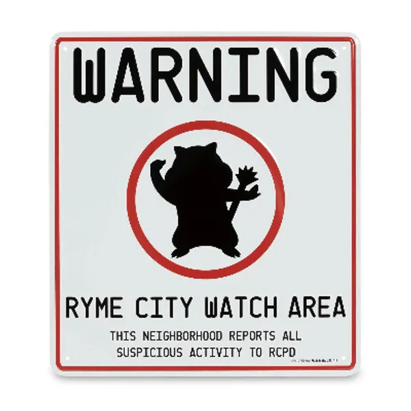 POKÉMON Detective Pikachu Watch Area Metal Sign