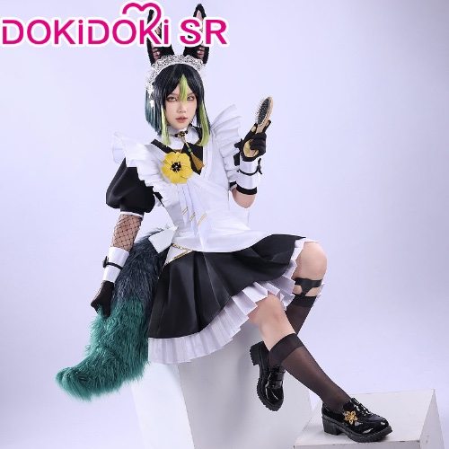 【Ready For Ship】DokiDoki-SR Game Genshin Impact Cosplay Tighnari Costume Maid | XL