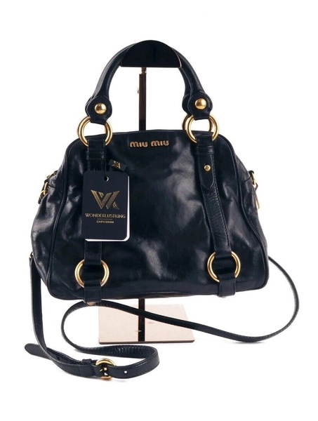 MIU MIU Borsa In Vitello Lucido, Vintage, 100% Autentica in Ottime Condizioni!