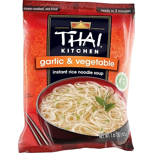 Thai Kitchen Gluten Free Garlic & Vegetable Instant Rice Noodle Soup, 1.6 oz - 1.6 Ounce (Pack of 1)