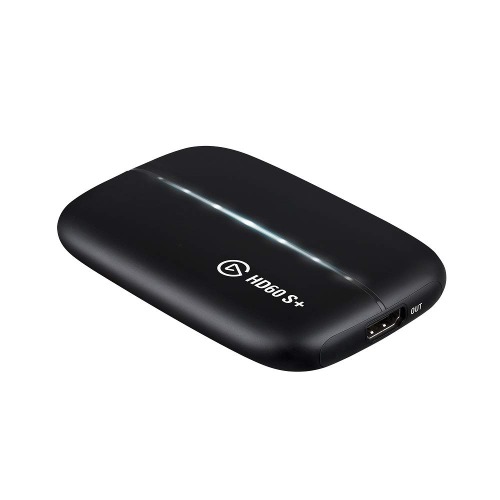 Elgato HD60 S+, External Capture Card, Stream and Record in 1080p60 HDR10 or 4K60 HDR10 with ultra-low latency on PS5, PS4/Pro, Xbox Series X/S, Xbox One X/S, in OBS and more, works with PC and Mac - 
