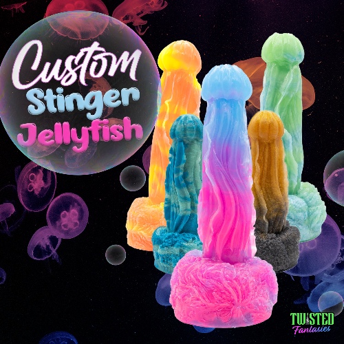 Custom Stinger the Jellyfish Dildo - Standard / Add Suction Cup