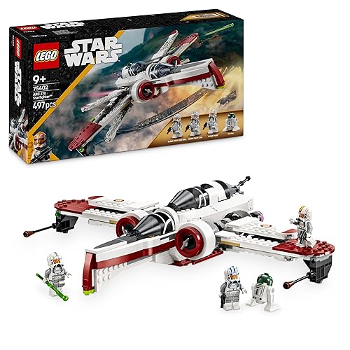 LEGO Star Wars 75402 ARC-170 Starfighter Building Toy with 3 Clone Pilot Minifigures, plus an R4-P44 Droid Figure, Birthday Gift Idea for Revenge of The Sith Fans, 9+ Year Old Boys and Girls