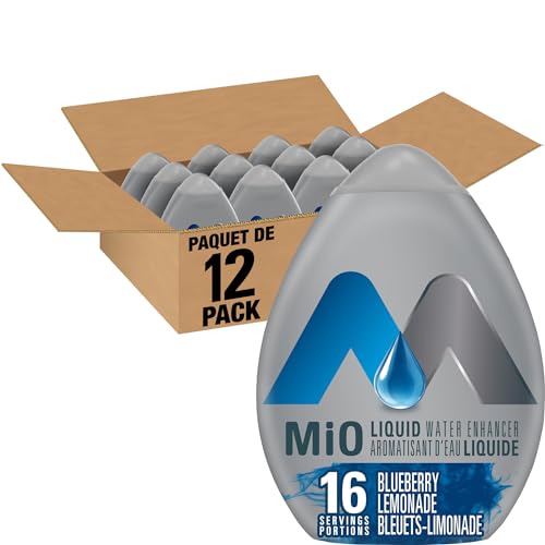 MiO Blueberry Lemonade Liquid Water Enhancer, 48ml (Pack of 12) - 1 count (Pack of 12) - Blueberry Lemonade - Water Enhancer