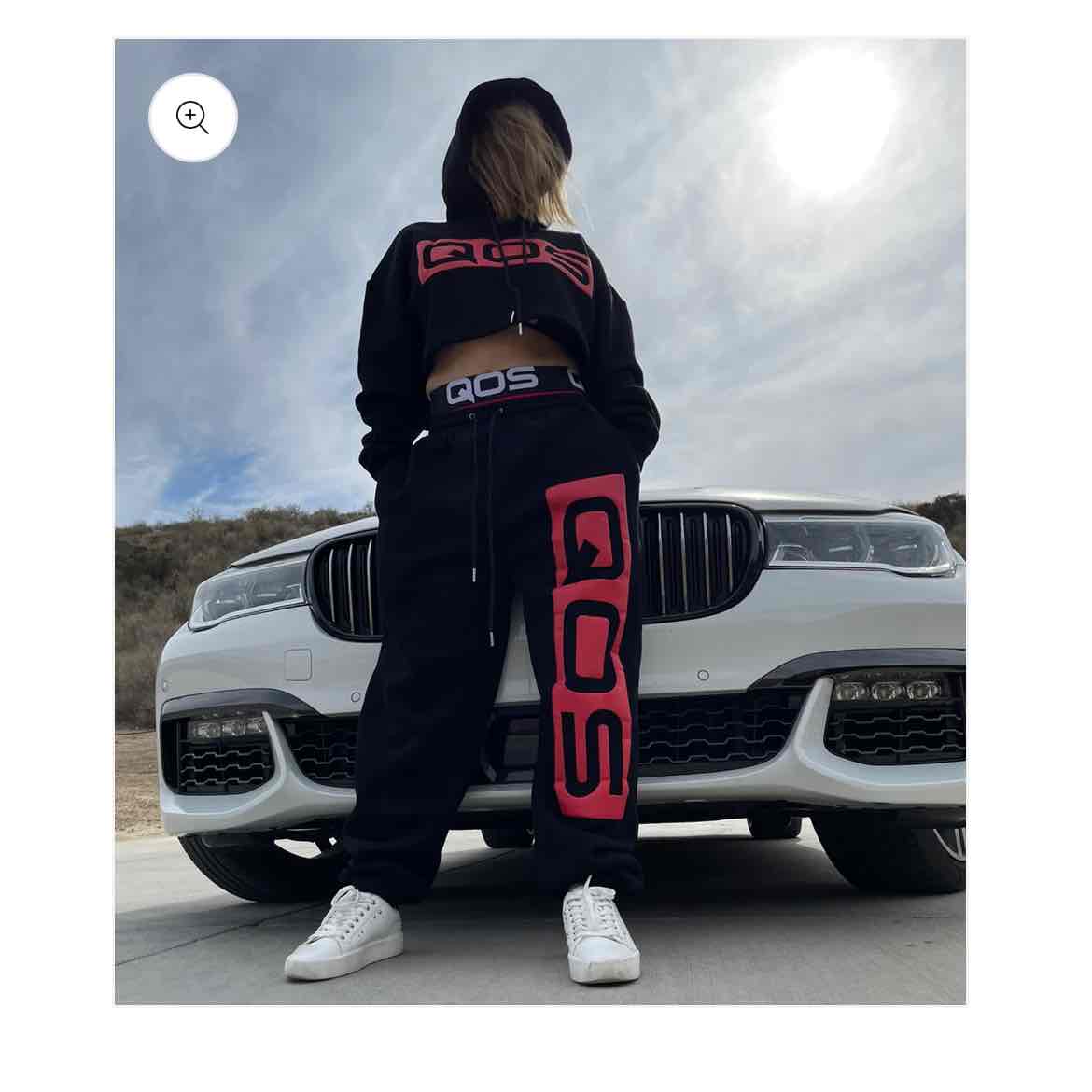 QOS Oversized Crop Top and Joggies