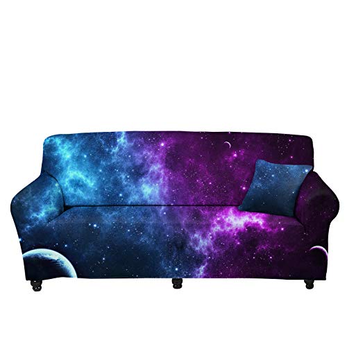 Stretch Couch Covers - Blue Galaxy