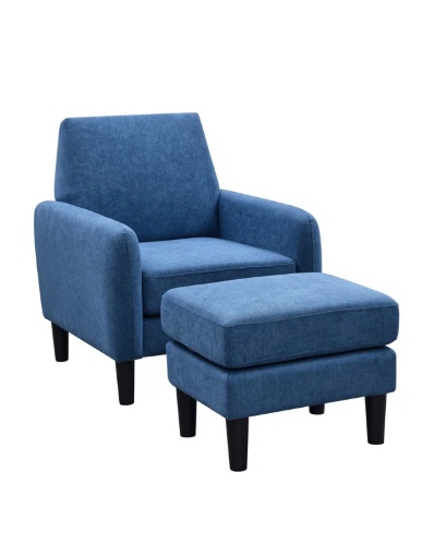 Wade Logan Berrilee 29" W Polyester Armchair and Ottoman & Reviews - Wayfair Canada