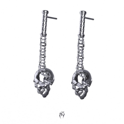 3RD CIRCLE OF HELL EARRING | SOLID .925 STERLING SILVER / PAIR