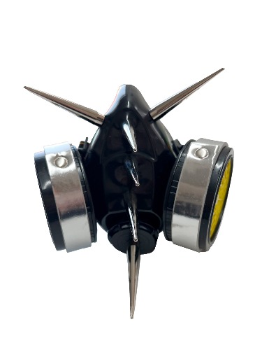 Silver Mega Spike Punk Mask