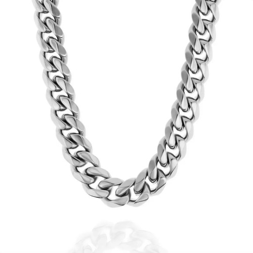 14MM HEAVY CUBAN CHAIN | SOLID STAINLESS STEEL / 14MM / 18"