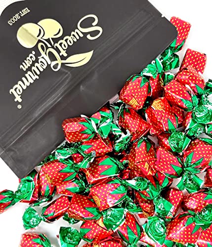 SweetGourmet Arcor Strawberry Bon Bons Buds Filled Hard Candy | 2 Pounds - 2 Pound (Pack of 1) - Standard Packaging