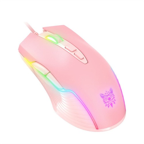 Wired USB Mouse - 4 Colour Options - pink
