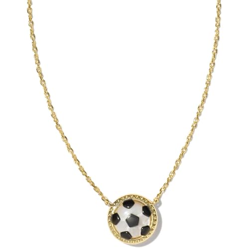 Kendra Scott Soccer Short Pendant Necklace, Fashion Jewelry for Women - GOLD