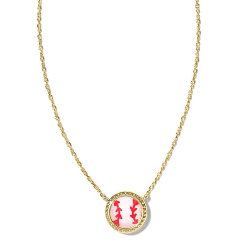 Kendra Scott Baseball Short Pendant Necklace, Fashion Jewelry for Women - GOLD