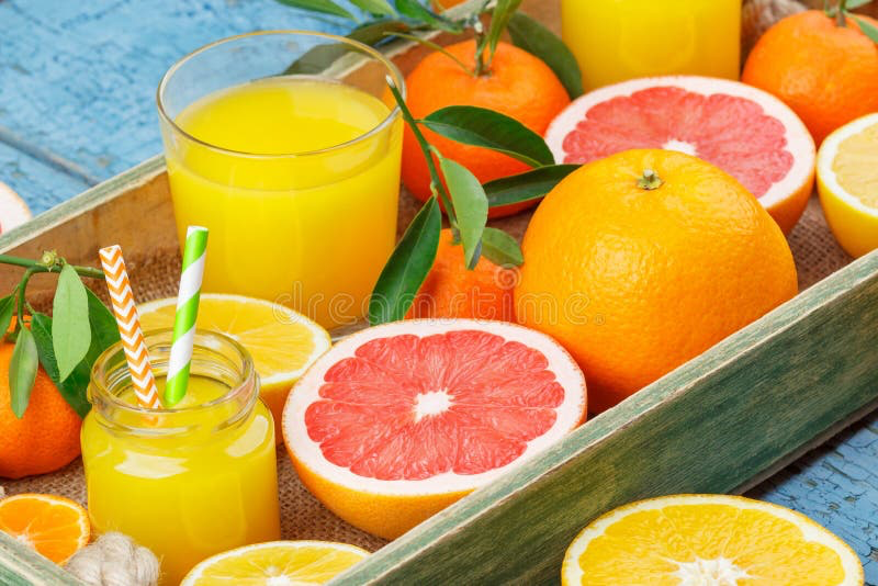 fresh citrus fruit juice 