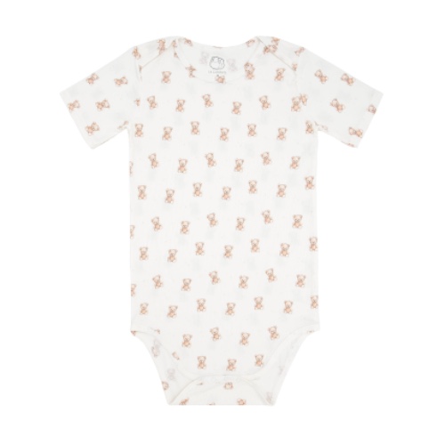 Teddy Bear- Adult Ribbed Bamboo Onesie | S