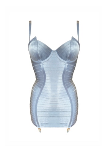 The Essentials Adjustable Angela Dress | Dusty Blue / S