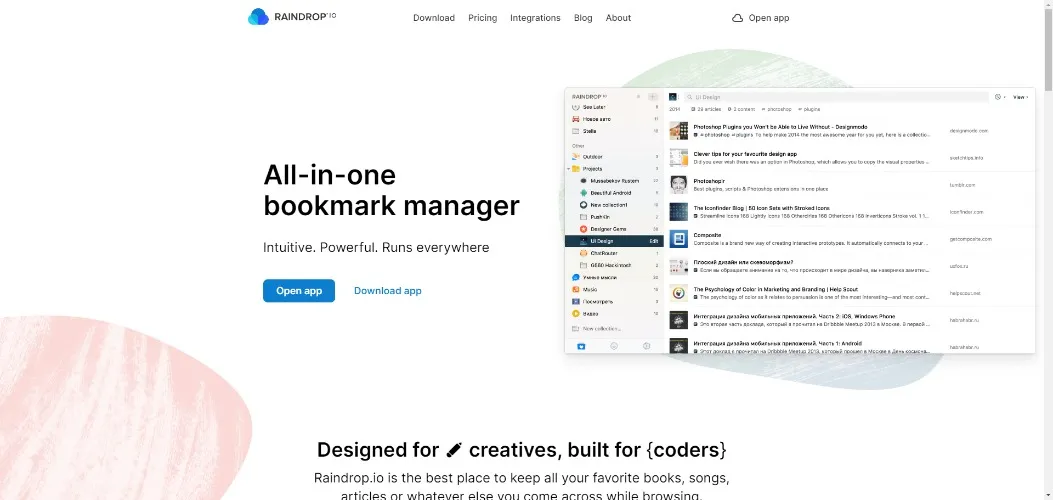 Raindrop.io — All in One Bookmark Manager