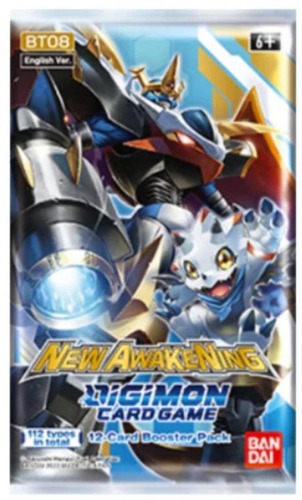 2022 Digimon English TCG New Hero [BT08] Booster Box - 24 Packs or 12 Cards Each! - 