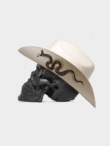 Serpent Cowboy Hat - Off White | S