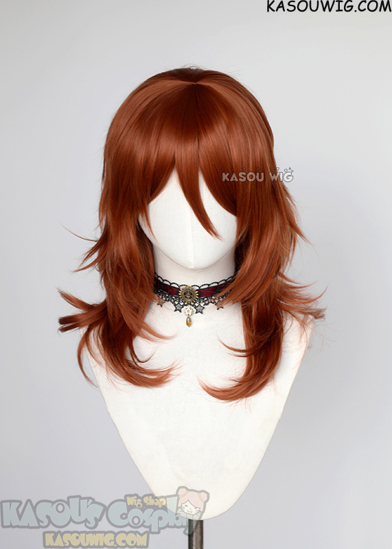 Chainsaw Man Angel Devil copper penny 52cm long layered choppy wig