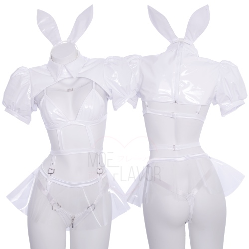 Cyber Bunny Set | White / XS/S