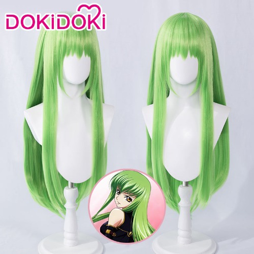 【Ready For Ship】DokiDoki Anime Code Geass: Lelouch of the Rebellion Cosplay C.C. Cosplay Wig Long Green | CC