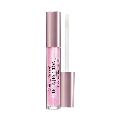 Too Faced Lip Injection Maximum Plump Extra Strength Lip Plumper Gloss | Hydrating + Plumping, 0.14 fl. oz. - 01-Original - 0.14 Fl Oz (Pack of 1)