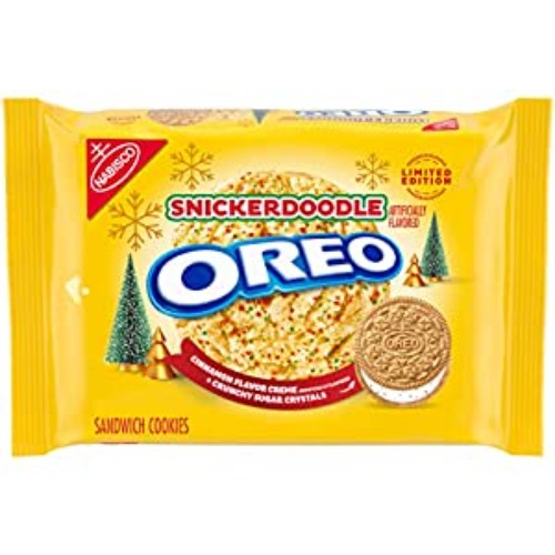OREO Snickerdoodle Sandwich Cookies, Limited Edition, Holiday Cookies, 12.2 oz