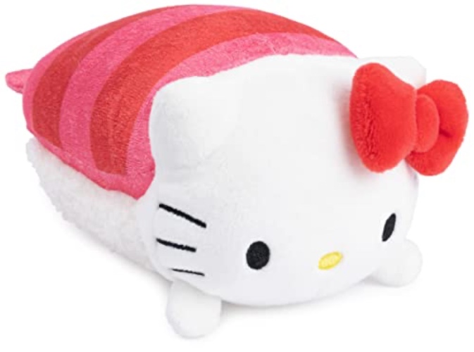 GUND Sanrio Hello Kitty Sashimi Plush, Premium Stuffed Animal for Ages 1 and Up, Red/White, 6” - Gund Glc Sanrio Hk 6in Sashimi Roll 6"