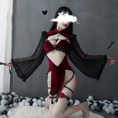 😈Midnight Witch Cosplay Lingerie Set