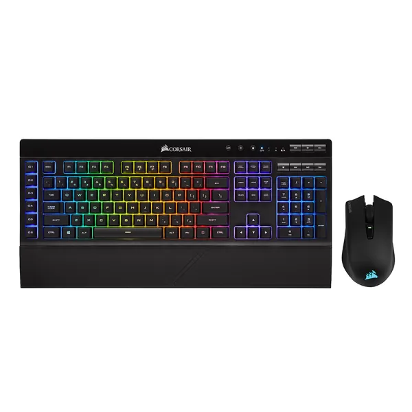 CORSAIR Wireless Gaming Bundle - K57 RGB Wireless Gaming Keyboard - Harpoon RGB Wireless Gaming Mouse - Hyper-Fast Slipstream Wireless Technology - 
