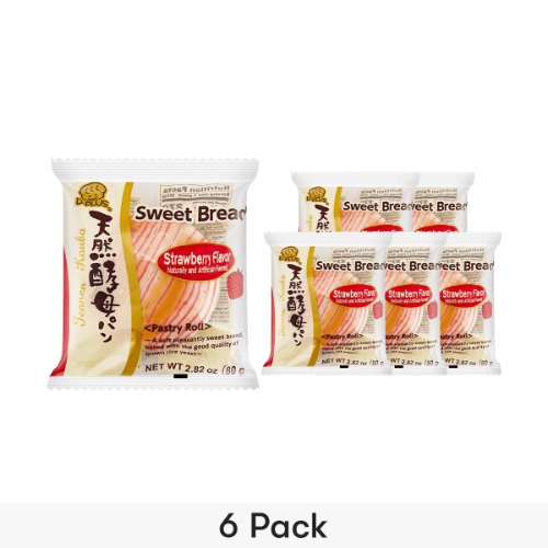 Strawberry Flavored Bread 2.82oz*6 - 6 Packs - Strawberry / 6Pcs