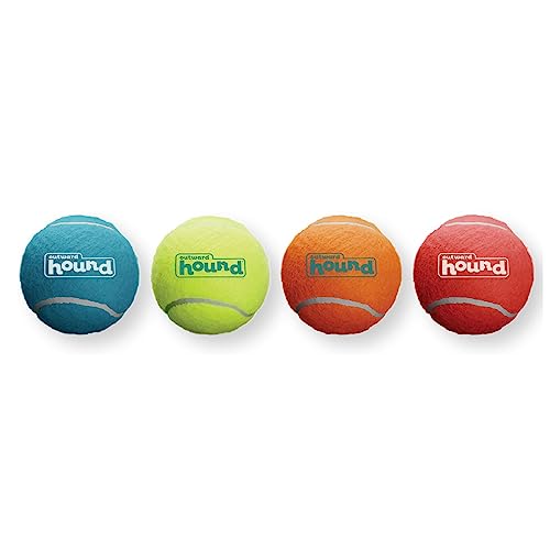 Outward Hound Squeaker Ballz Fetch Dog Toy, XS - 4 Pack - XS - Squeaker Balls (4-Pack) - Multi