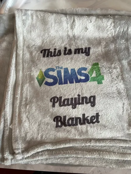 This is my sims 4 playing blanket