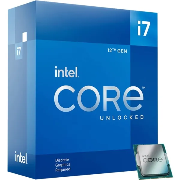 Intel Core i7-12700KF Desktop Processor 12 (8P+4E) Cores up to 5.0 GHz Unlocked  LGA1700 600 Series Chipset 125W - Processor Only