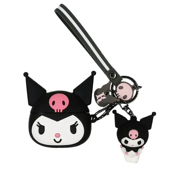AirPods Case,TXGOT 3D Funny Cute Kawaii Cartoon Anime Character Design AirPods Case with Keychain,Shockproof Protective Soft Silicone Case for AirPods 1&2 Charging Case(Kuluomi) - AirPods 1&2 Kuluomi