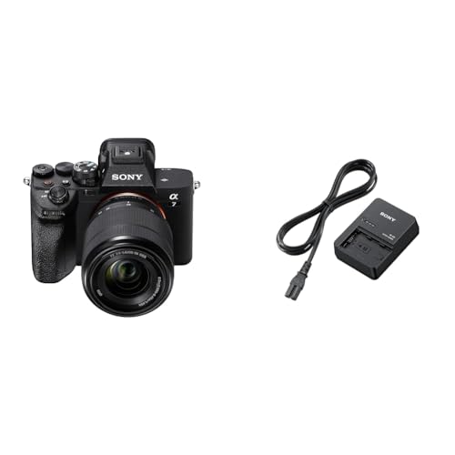 Sony Alpha 7 IV | Appareil Photo Hybride Plein Format + Objectif Sony 28–70 mm F3.5 – 5.6 & BC-QZ1 Chargeur de Batterie pour NP-FZ100 - Kit Boîtier nu A7M4 + Objectif 28–70 mm - + Chargeur de batterie