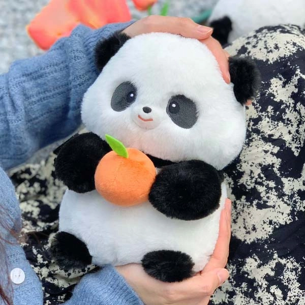 Panda Plush Toys Cute Baby Pandas Plushie Panda Room Decor - A
