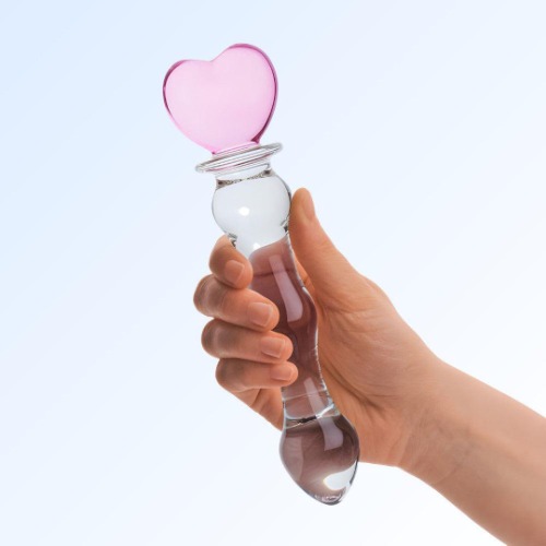 Gläs 8" Sweetheart Glass Dildo